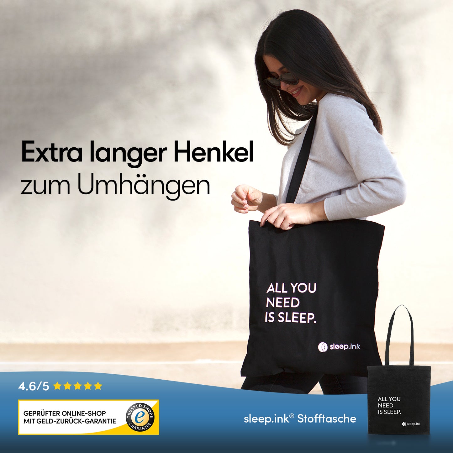 Tragetasche "All you need is sleep"